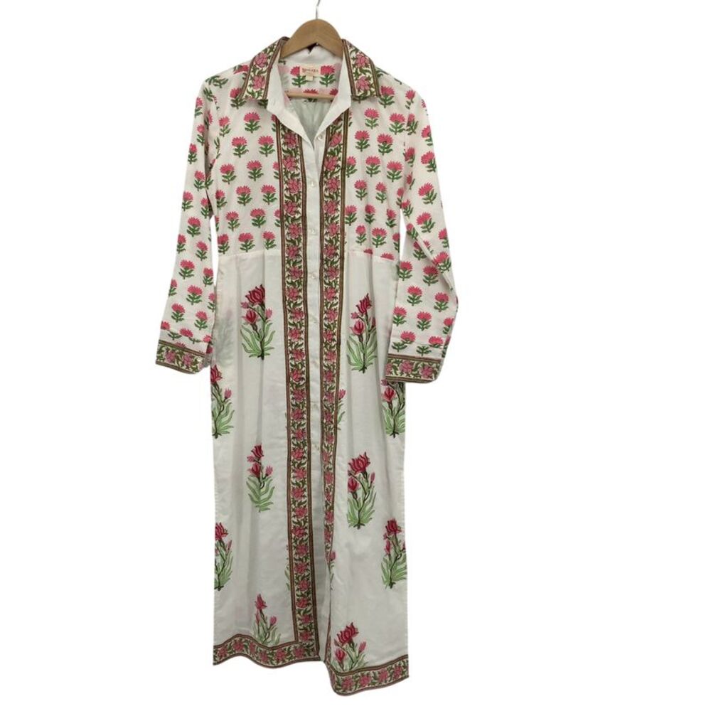 Stella Button-down Shirt Dress Pink XS